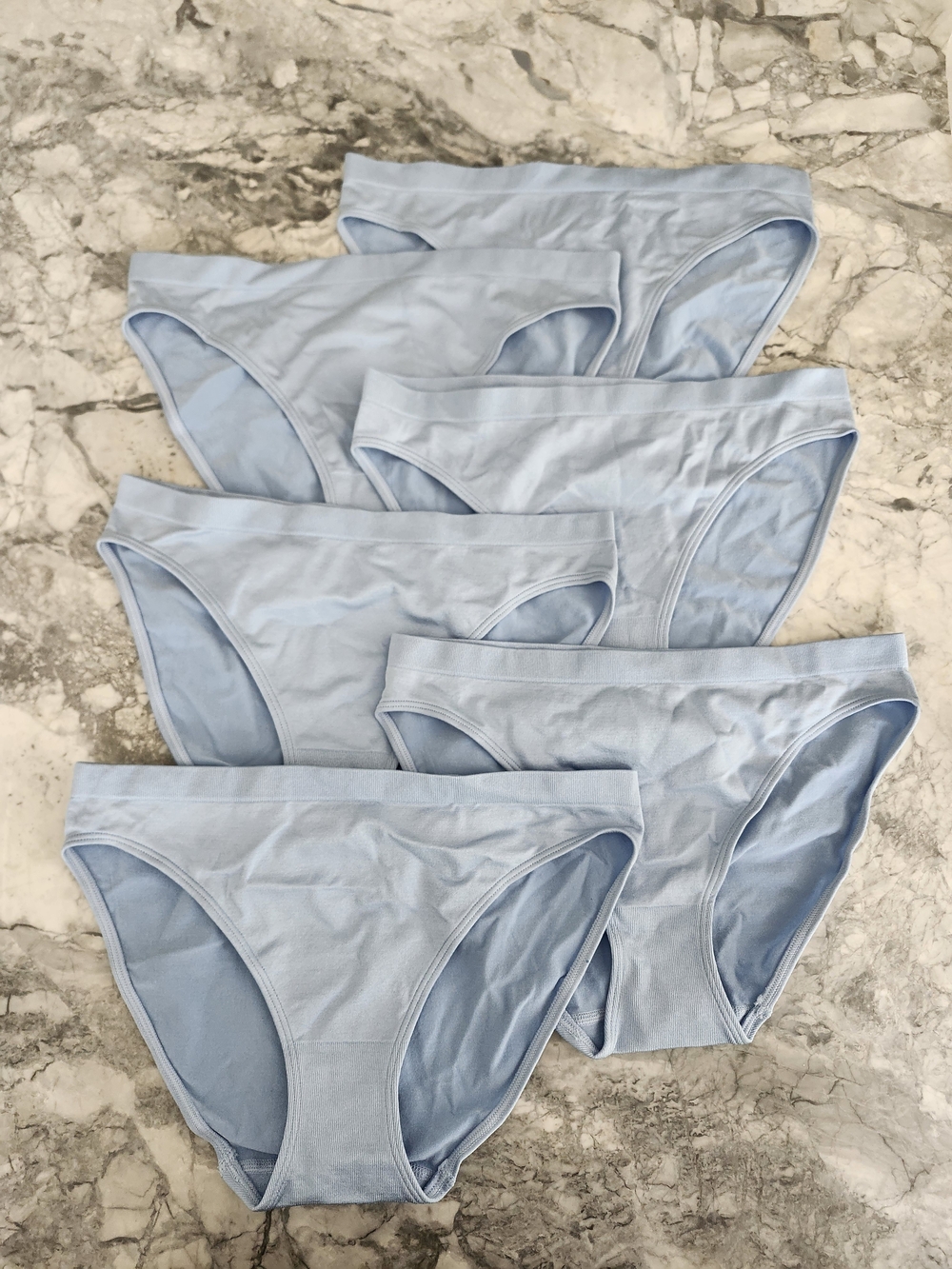 Quince Smoothing Comfort Bikini 6-Pack XS French Blue Seamless Underwear NWT - Picture 4 of 8